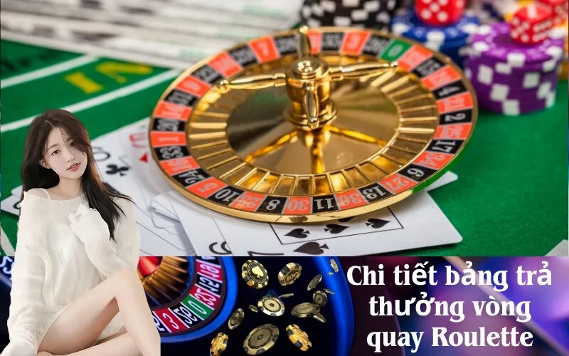 Chi tiết bảng trả thưởng vòng quay Roulette
