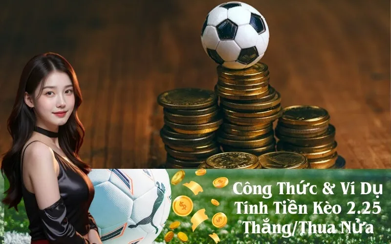 Công Thức & Ví Dụ Tính Tiền Kèo 2.25 Thắng/Thua Nửa